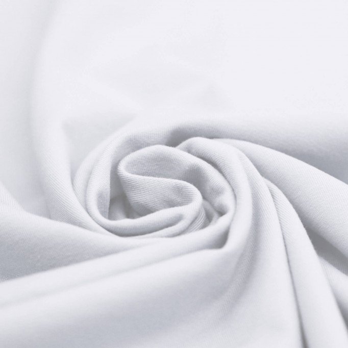 Cotton Jersey Knit Fabric White - (Jersey Fabric Cotton )