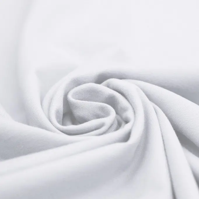 Jersey Cotone Lycra Bianco - (Tessuto Jersey Di Cotone)