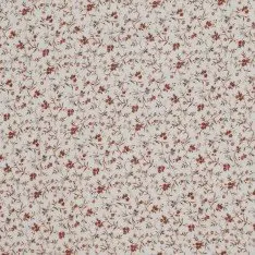 Baumwoll Musselin Stoff Digital - Beige Romantische Blume