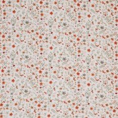 Double Gauze Fabric Digital Print - Flower Collage Beige