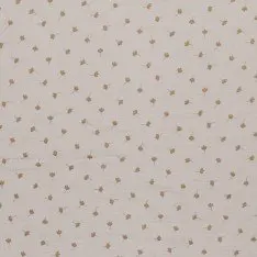 Tissu Double Gaze Imprimé - Feuille De Trèfle Beige Clair Tissu Double Gaze Imprimé - Feuille De Trèfle Beige Clair