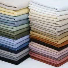 Tkanina Lniana Delikatna (Stone Washed) Rdzy