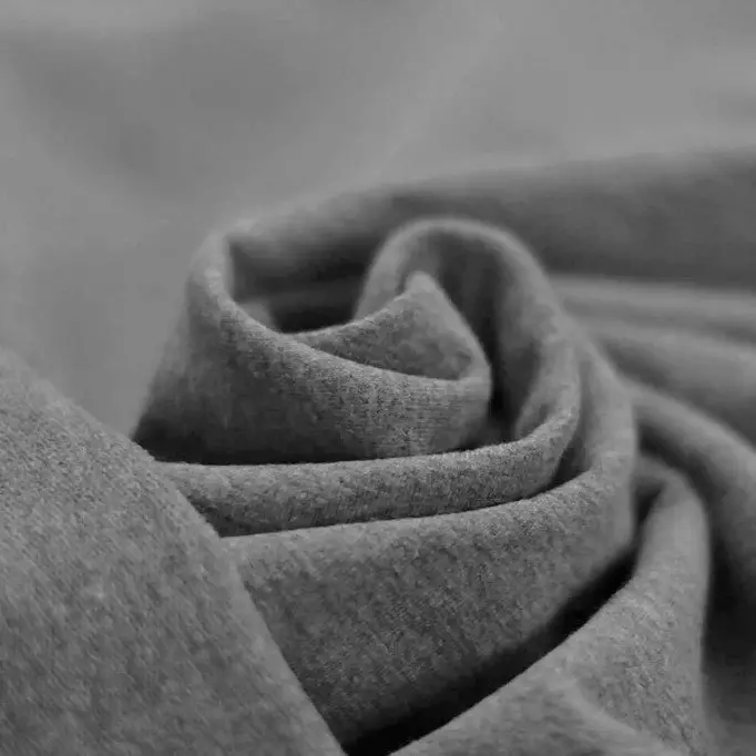 Tissu French Terry Gris Foncé Mélange - (Tissu Sweat)