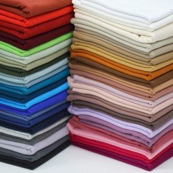 French Terry Fabric White