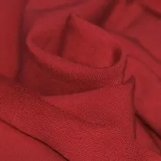 Tissu French Terry Rouge Foncé 
