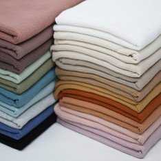 Mini Cable Jersey Fabric Light Beige