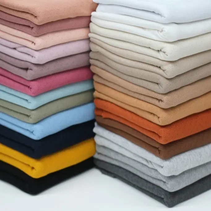 Pointelle Jersey Stof (Mini) Grijs Melange - (Jersey Stoffen)