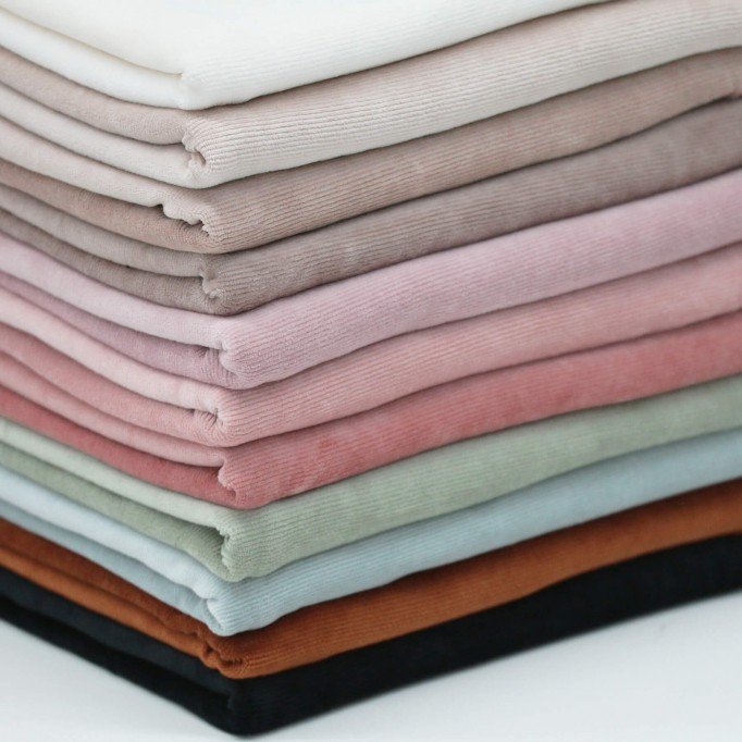 Small Knitted Corduroy Jersey Fabric Sea Green - (Knitted Corduroy Jersey Fabric)