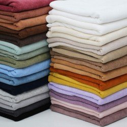 Stretch Toweling Fabric Peach