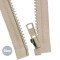VISLON Cerniera Lampo Divisibile YKK Beige Scuro 50CM - (Cerniera Lampo YKK)
