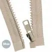 VISLON Teilbare Reißverschluss YKK Dunkel Beige 60CM - (Reißverschluss YKK)
