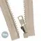 VISLON Teilbare Reißverschluss YKK Dunkel Beige 70CM - (Reißverschluss YKK)
