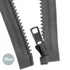 VISLON Divisible Zipper YKK Dark Grey (306) 30CM