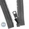 VISLON Cerniera Lampo Divisibile YKK Grigio Scuro 30CM  - (Cerniera Lampo YKK)
