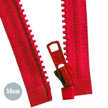 VISLON Divisible Zipper YKK Dark Red (059) 50CM