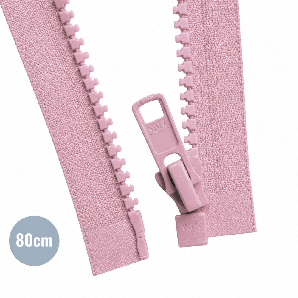 VISLON Lynlåse Delbar YKK Vintage Pink (377) 80CM