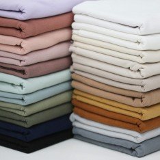 Washed Cotton Fabric Pastel Lilac