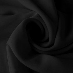 Chiffon Stof Sort