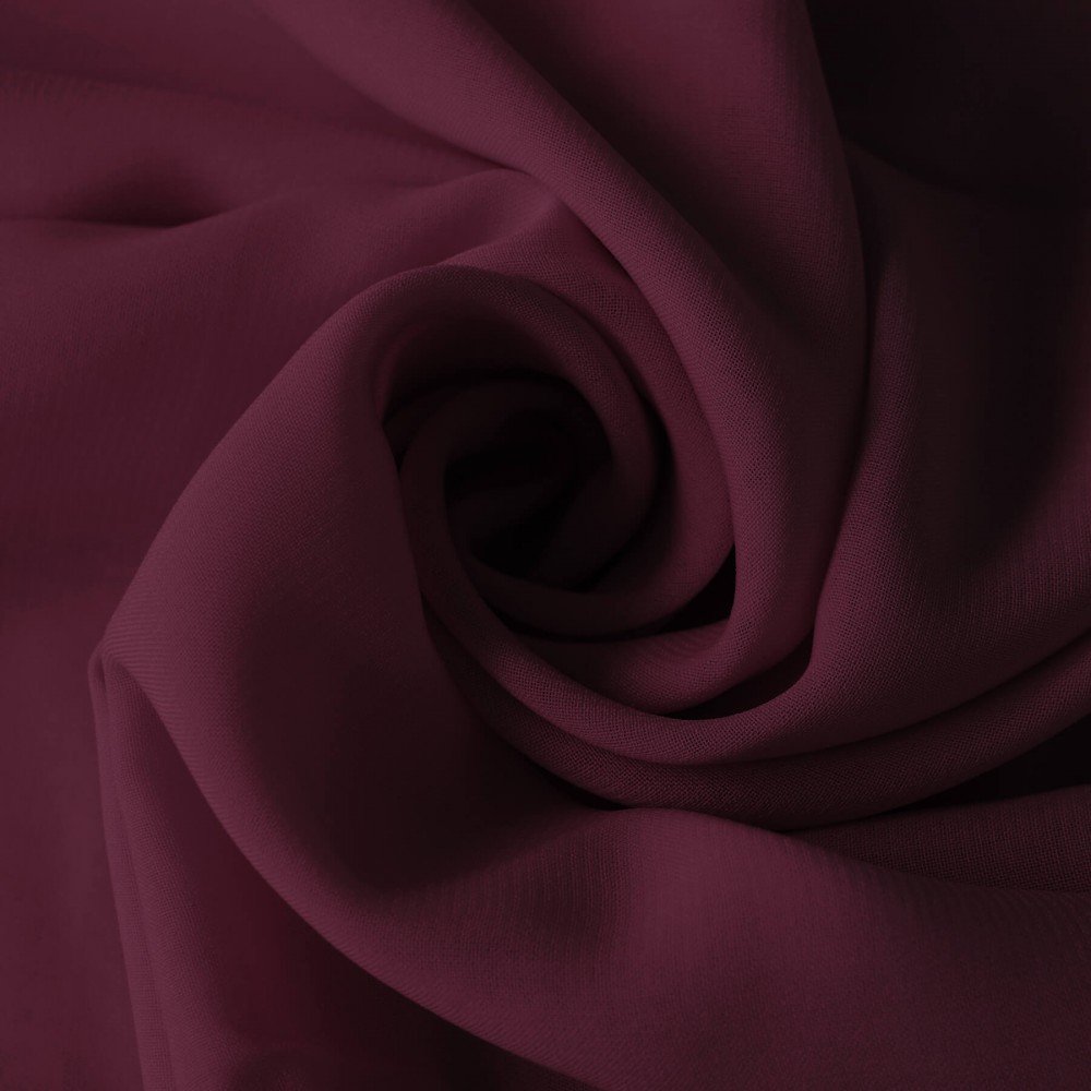 Chiffon Stoff Bordeaux
