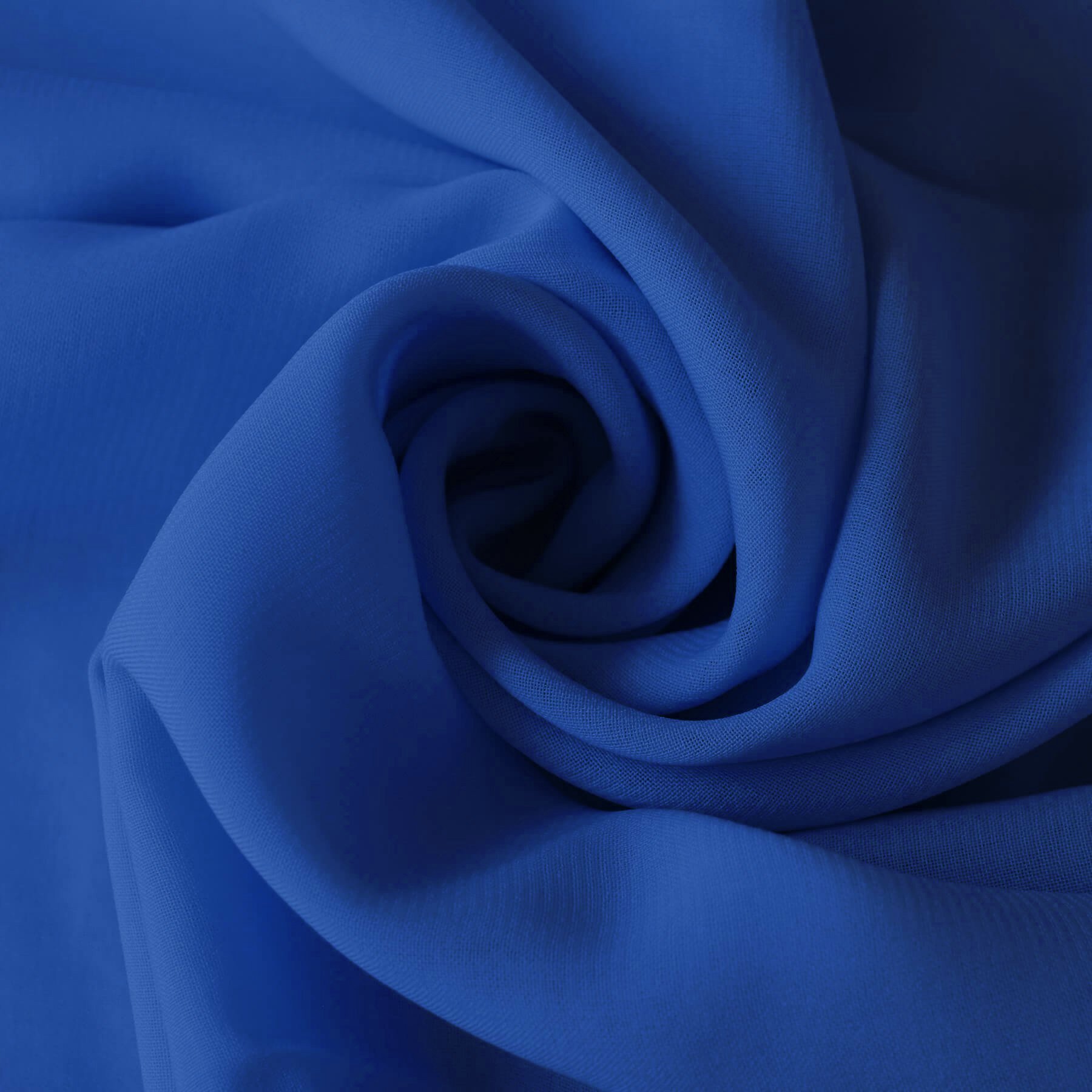 Chiffon Stof Kobalt