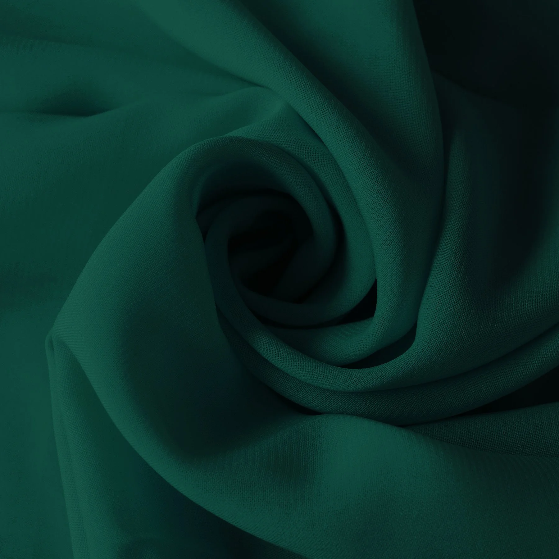 Chiffon Stof Donker Groen