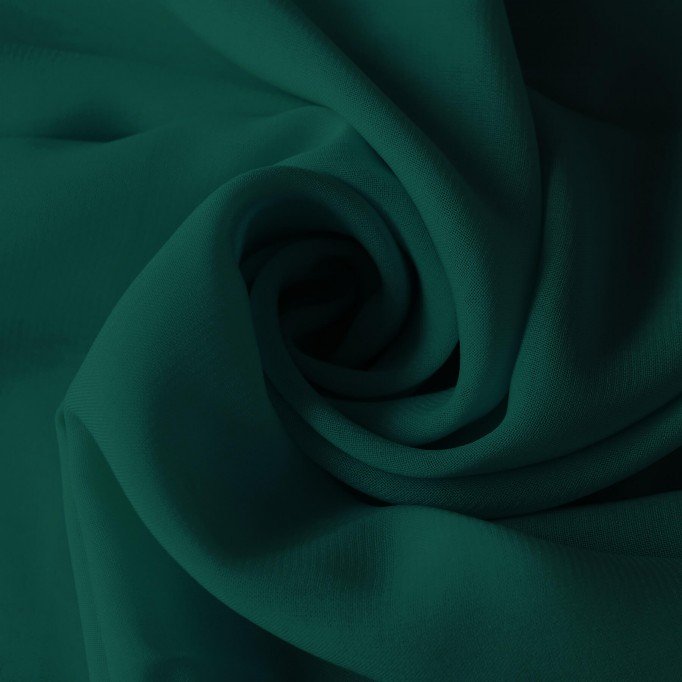 Chiffon Fabric Dark Green - (Chiffon Fabric)