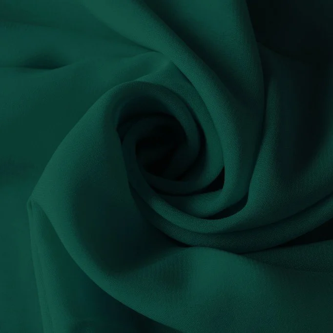 Tissu Mousseline Vert Foncé - (Tissu Mousseline )