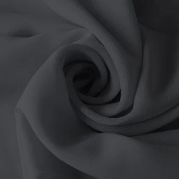 Chiffon Fabric Dark Grey Chiffon Fabric Dark Grey