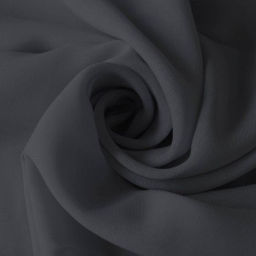Tessuto Chiffon Grigio Scuro - (Tessuti Chiffon)