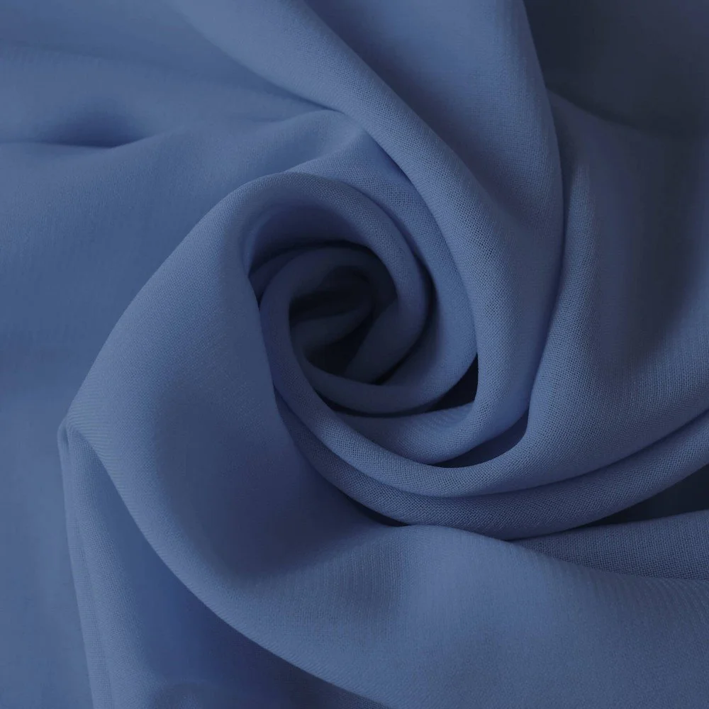 Chiffon Stoff Dunkel Jeans