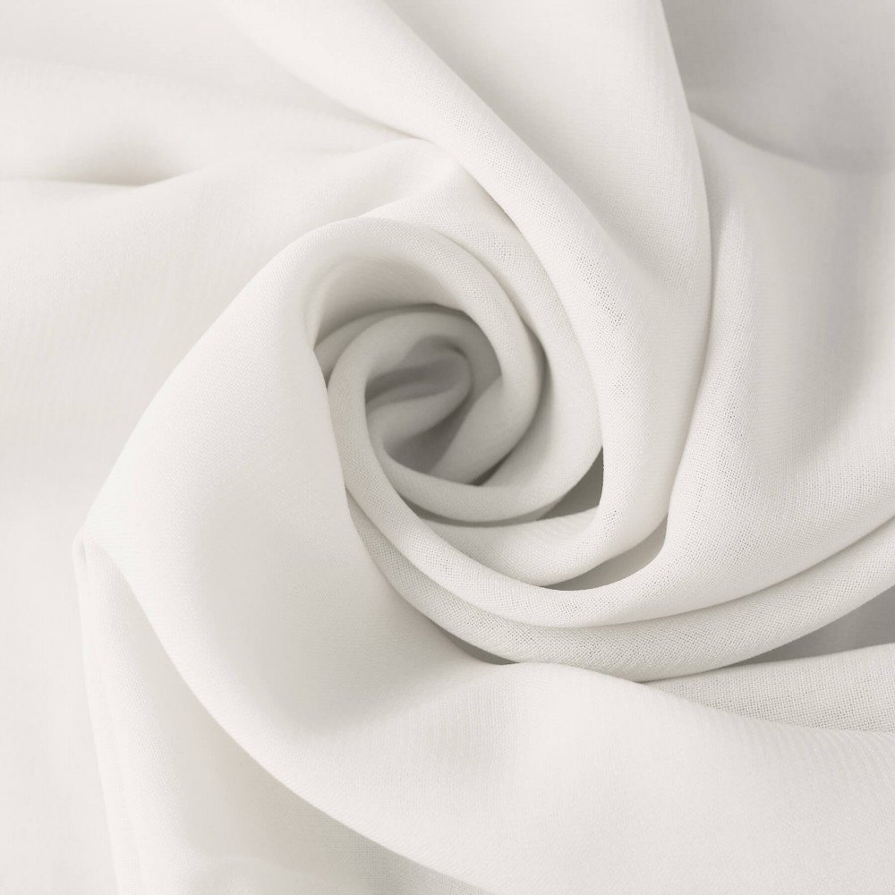 Chiffon Stoff Ecru 