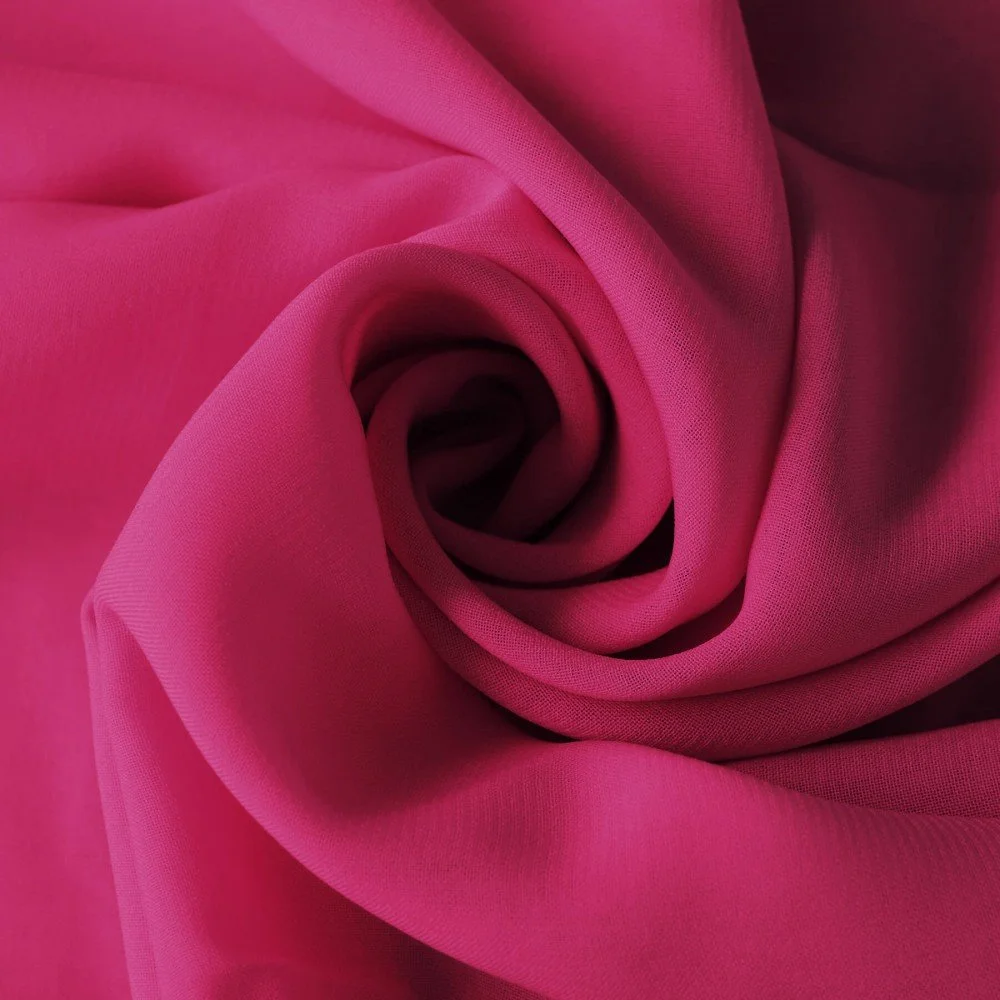Chiffon Stoff Fuchsia