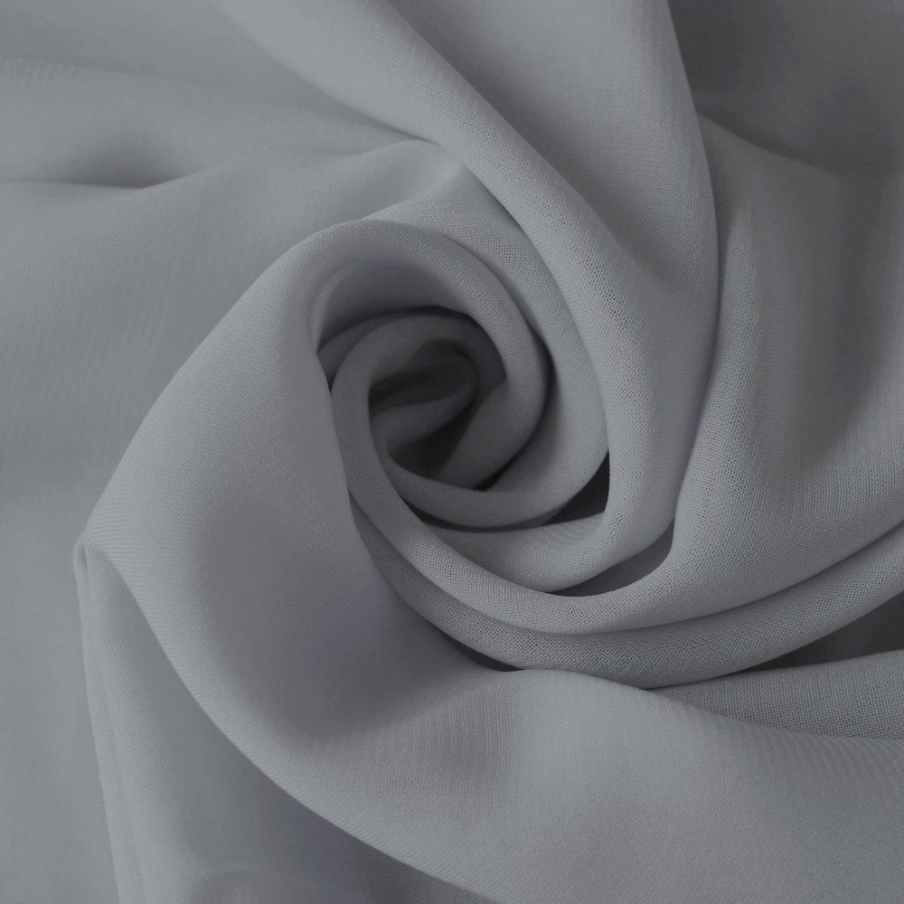 Chiffon Stoff Grau