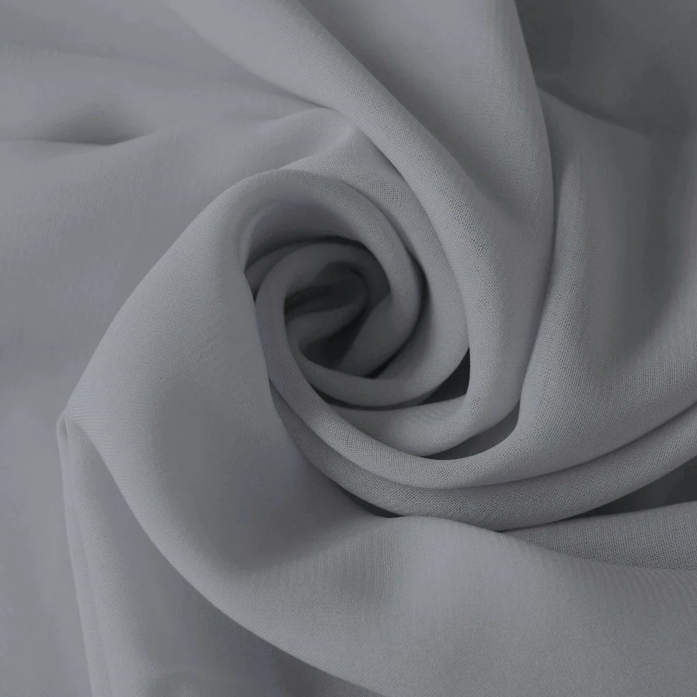 Chiffon Stoff Grau