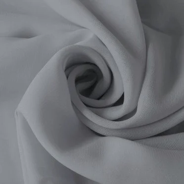 Chiffon Stoff Grau - (Chiffon Stoffe)
