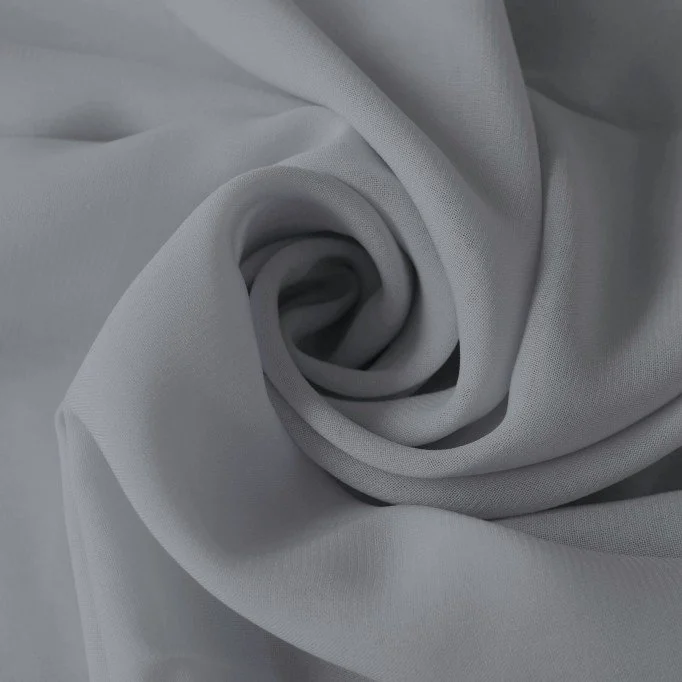 Tissu Mousseline Gris - (Tissu Mousseline )