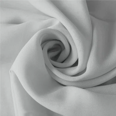 Chiffon Stoff Hellgrau - (Chiffon Stoffe)