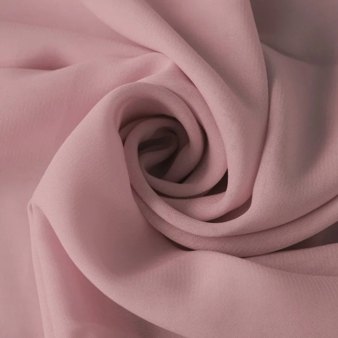 Tessuto Chiffon Rosa Antico - (Tessuti Chiffon)