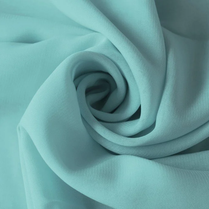 Chiffon Stof Havgrøn - (Chiffon Stof)