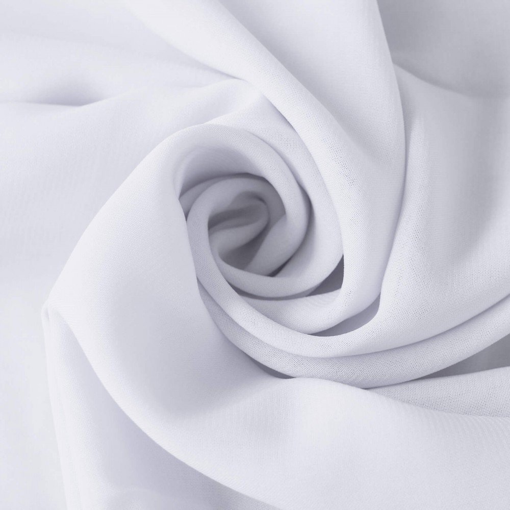 Chiffon Stoff Weiß 