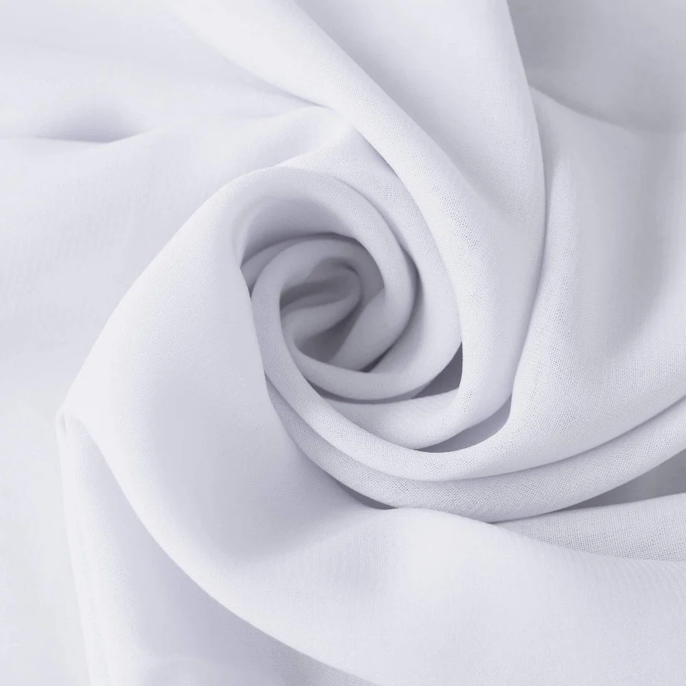 Chiffon Stoff Weiß Meterware Chiffon Stoff Weiß - (Chiffon Stoffe)