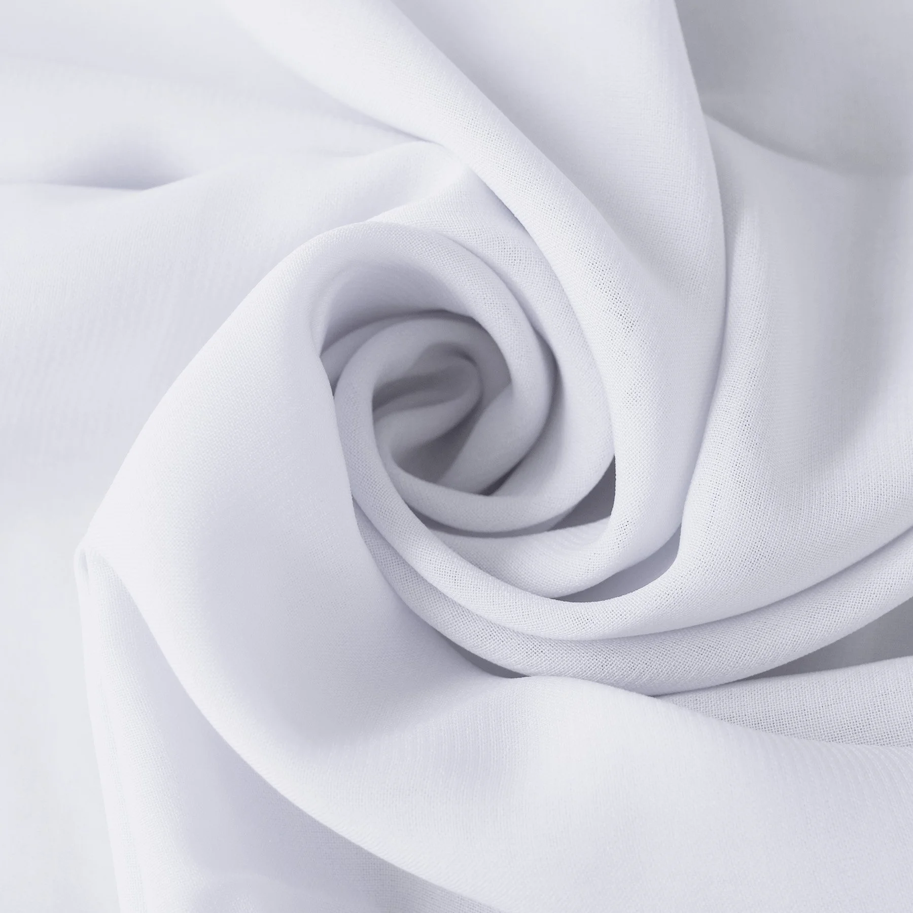 Chiffon Stof Wit