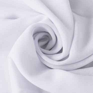 Chiffon Stof Hvid  - (Chiffon Stof)