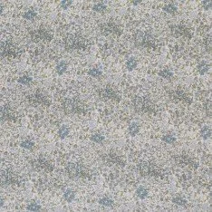 Baby Musselin Stof Digital Print - Blomsterblanding Jeans Blå Baby Musselin Stof Digital Print - Blomsterblanding Jeans Blå