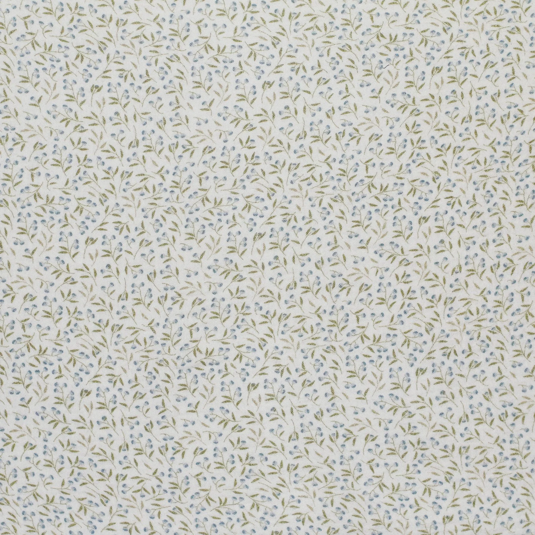 Hydrofiel Stof Digitale Print - Blauwe Bessenplant