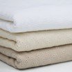 Tissu Double Gaze De Coton Brodé - Millefleurs Écru - (Tissu Enfant)