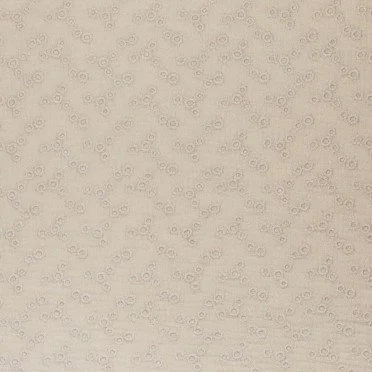 Double Gauze Fabric Embroidered - Millefleurs Light Beige - (Child Fabrics)