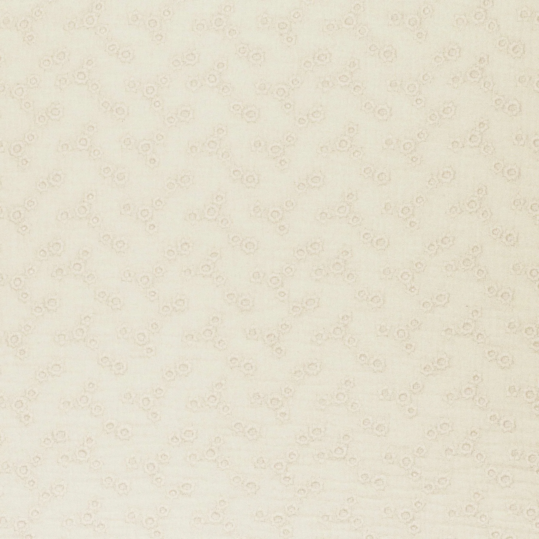 Hydrofiel Stof Geborduurd - Millefleurs Naturel