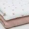 Tissu Double Gaze Imprimé - Fleur Ditsy Écru - (Tissu Enfant)