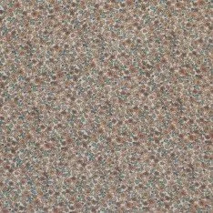 Baumwoll Musselin Stoff Digital - Süße kleine Blumen Kakao